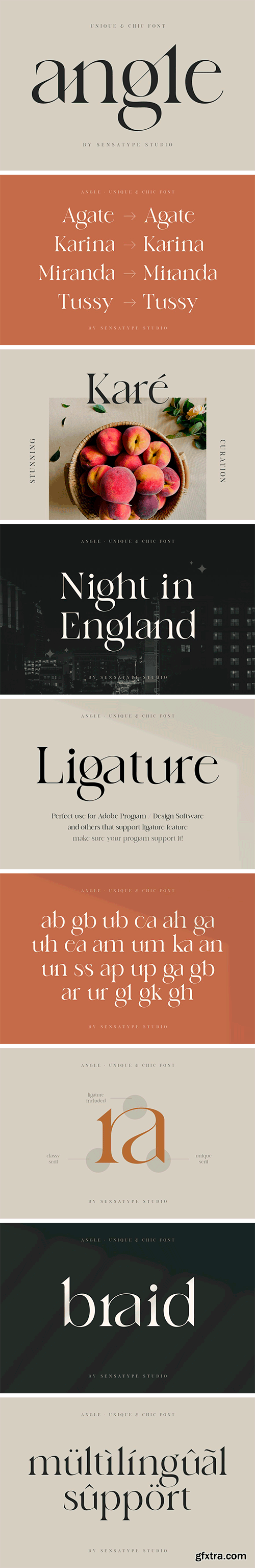 Angle - Unique & Chic Font