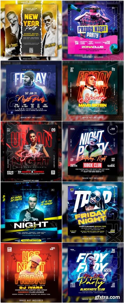 Flyer social media post, psd banner set vol 360