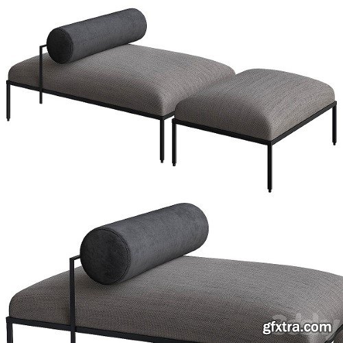 Oly Gallotti & Radice Bench & Pouf