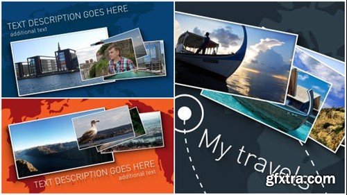 Videohive Light Travel Map Slideshow 7345956