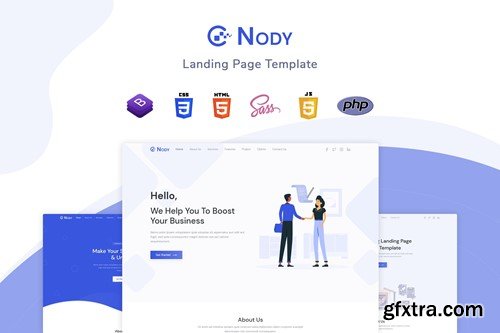 Nody - Landing Page Template HQTG6KK