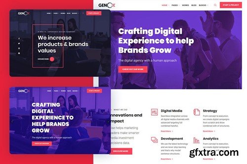 Genox - Creative & Digital Web Agency Template