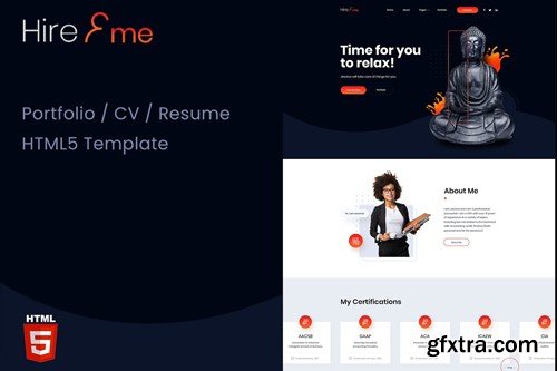 HireMe - Accountant Portfolio HTML Template