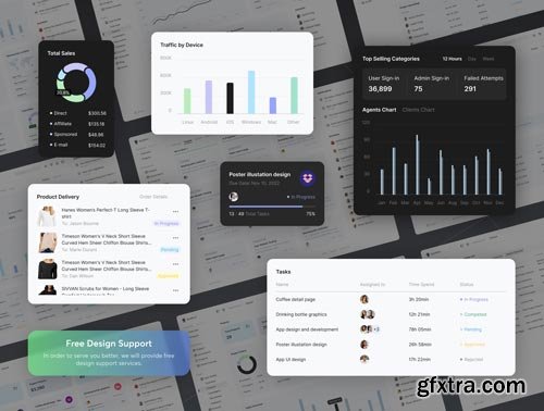 Snow Dashboard UI Kit Ui8.net