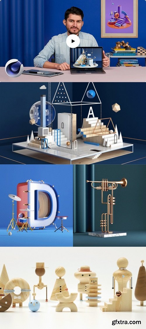 Domestika - Creating 3D Compositions in Cinema 4D