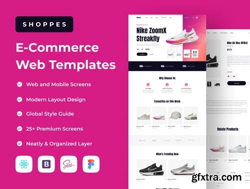 Shoppes - E-Commerce Web Templates Ui8.net