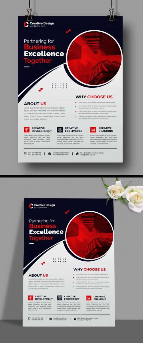 Partnering Business Flyer Design Layout Template 580631945