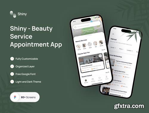 Shiny - Book Beauty Service App Ui8.net