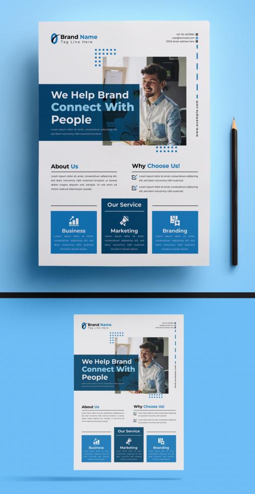 Connect People Flyer Design Template 582429397