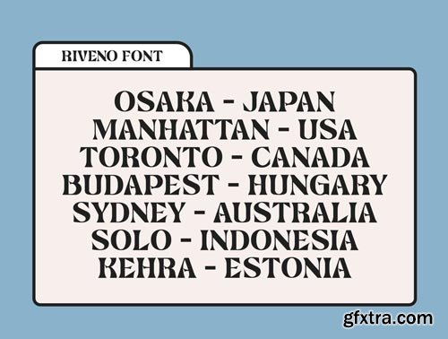 Riveno Font Ui8.net