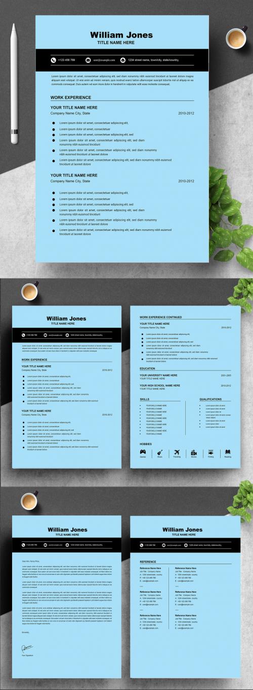 Simple and Clean Resume Design Template 575218716