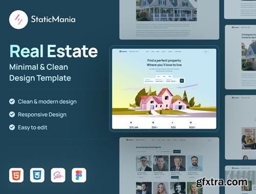 RealStatic - Real State Website Template Ui8.net