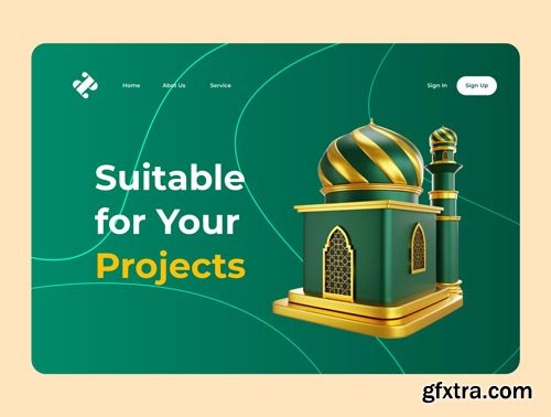 Ramadan and Eid Mubarak 3d Icon set Ui8.net