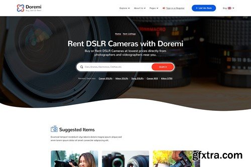 Doremi - Rent Anything HTML Template 