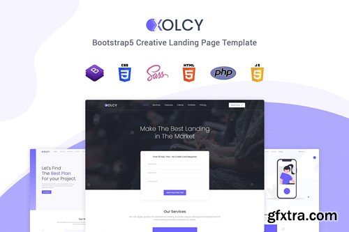 Xolcy - Bootstrap 5 Creative Landing Page Template