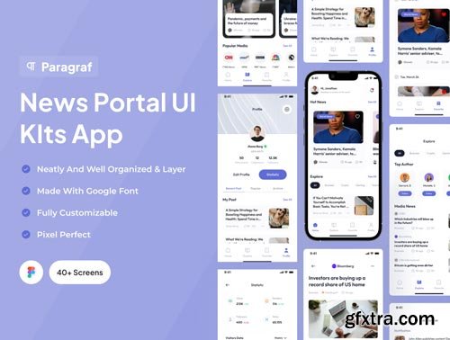 Paragraf - News Portal App Ui Kits