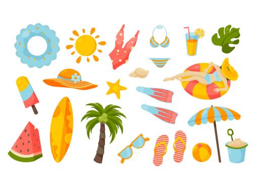 Summer Vacation Travel Vector Illustrations 566646340