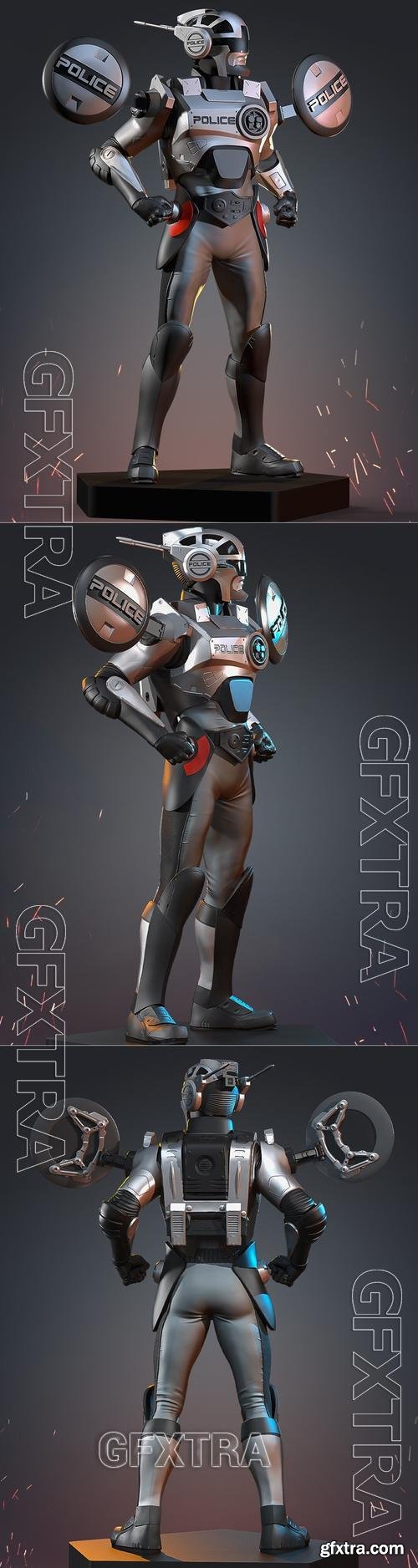 Cybercops Saturno &ndash; 3D Print Model