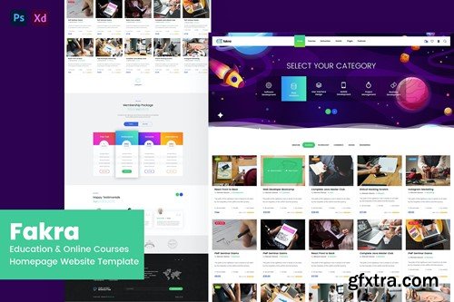 Education & Online Courses Website Design CB225KP