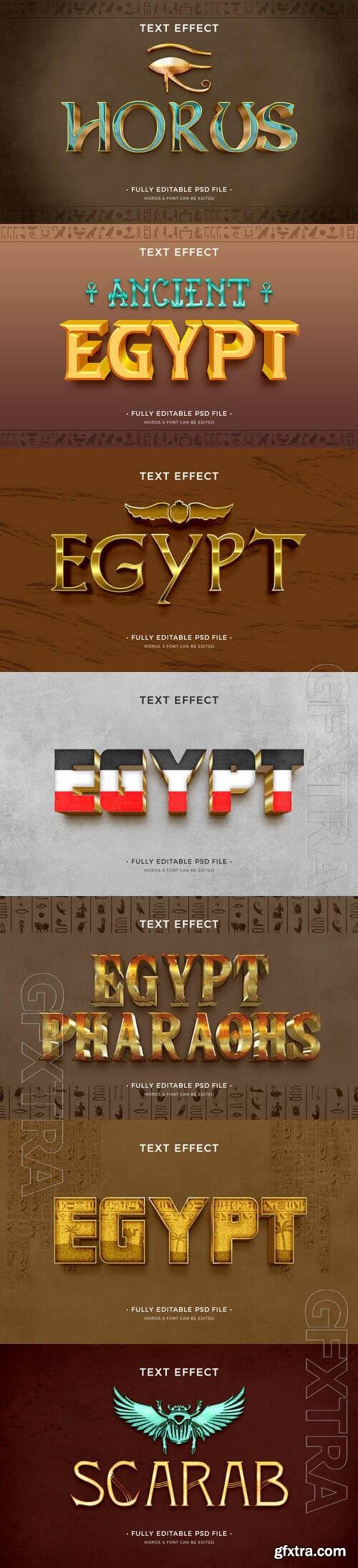 PSD egypt text effect