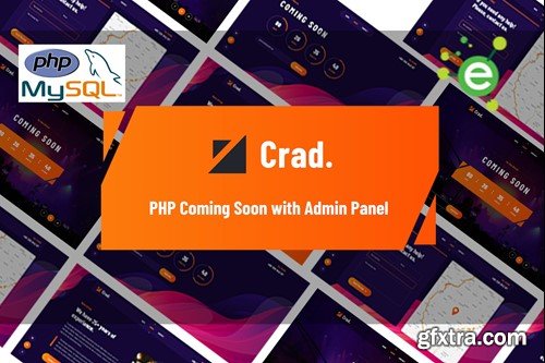 Crad - PHP Coming Soon with Admin Panel H59C44C