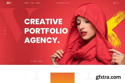 Zev - Creative Personal Portfolio PSD Template. A5VMDCH