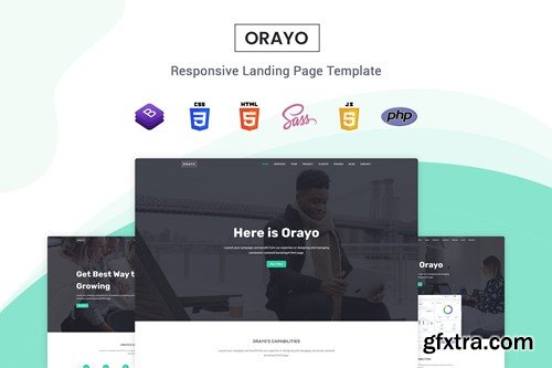 Orayo - Responsive Landing Page Template 9EN86PA