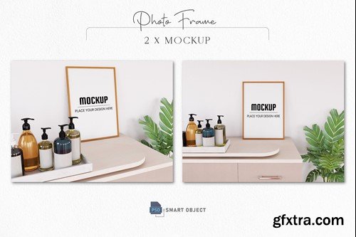 Photo Frame Mockup on The Desk ZP37TLL