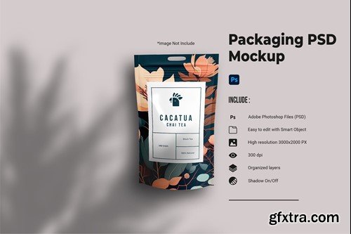 Foil packaging mockup U3VRXZH