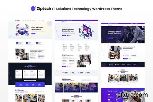 Themeforest Ziptech - IT Solutions Technology WordPress Theme 45646783