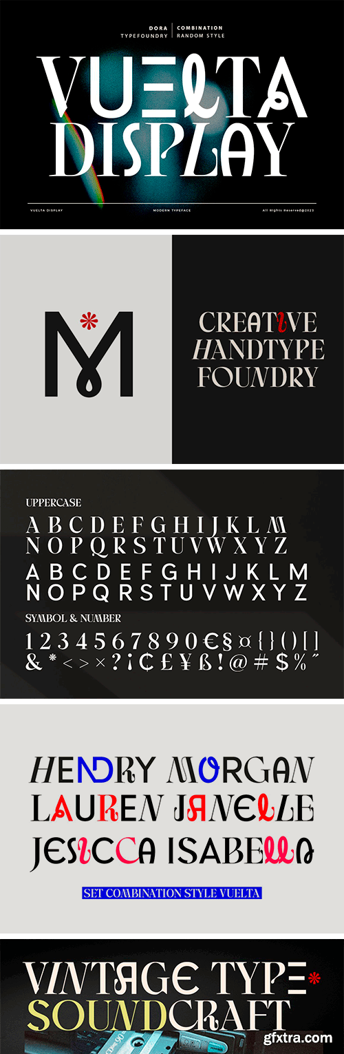 Vuelta Display Font