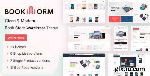 Themeforest - Bookworm - Bookstore &amp; Bookshop WooCommerce Theme 28407971 v1.1.8 - Nulled