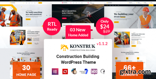 Themeforest - Konstruk - Construction WordPress 37119986 v1.1.2 - Nulled