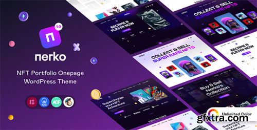 Themeforest - Nerko - NFT Portfolio WordPress Theme 42448517 v1.1 - Nulled