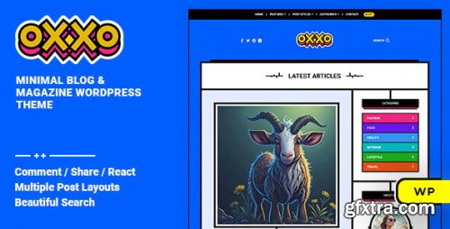 Themeforest - Oxxo - Blog &amp; Magazine WordPress Theme 45529407 v1.0.1 - Nulled