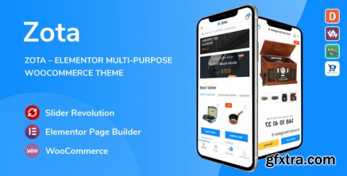 Themeforest - Zota - Elementor Multi-Purpose WooCommerce Theme 30290828 v1.2.9 - Nulled