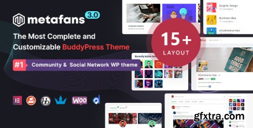 Themeforest - MetaFans - Community &amp; Social Network BuddyPress Theme 31265593 v3.3.5 - Nulled