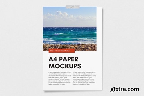 A4 Paper Mockup 5UHBLDC