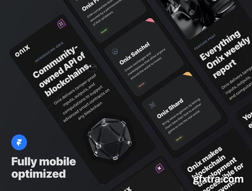 Onix Blockchain Landing Page for Framer
