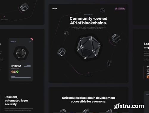 Onix Blockchain Landing Page for Framer