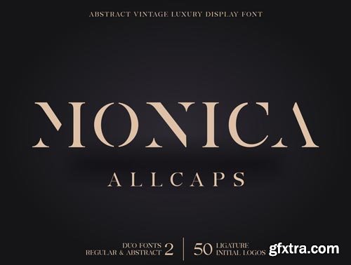 Monica Allcaps Fonts Family Ui8.net