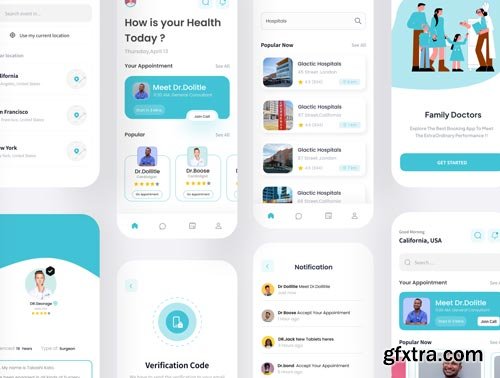 MediCi - Doctor And Medical App UI Kit Ui8.net