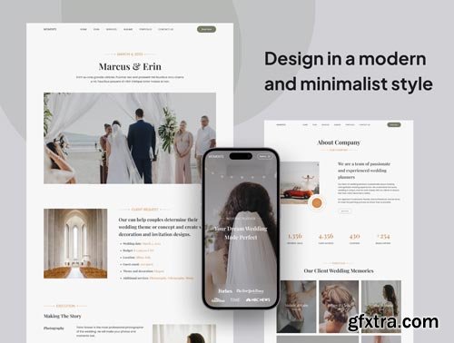 Moments - Wedding Planner Web Templates Ui8.net