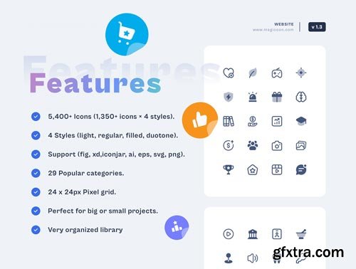 magicoon - 5,400  UI icons library