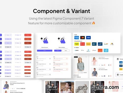 OOTD E-Commerce - E-Commerce Website UI Design KIT Ui8.net