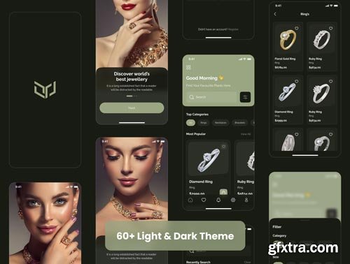 Jewellery Shop App UI Kit Ui8.net