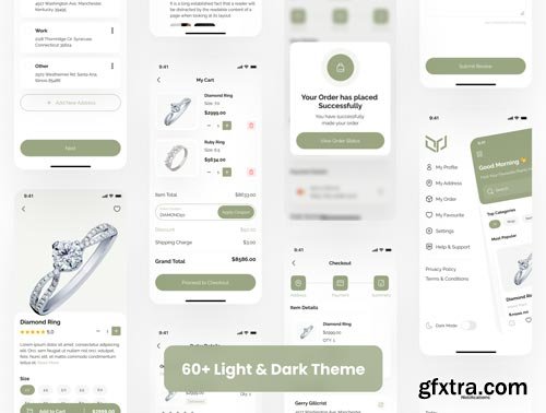 Jewellery Shop App UI Kit Ui8.net