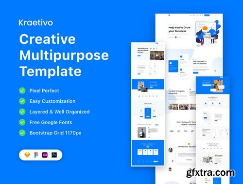 Kraetivo - Creative Multipurpose Template Ui8.net