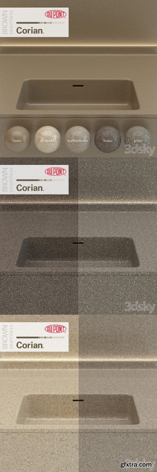 Dupont Corian Kitchen Countertops Brown 5