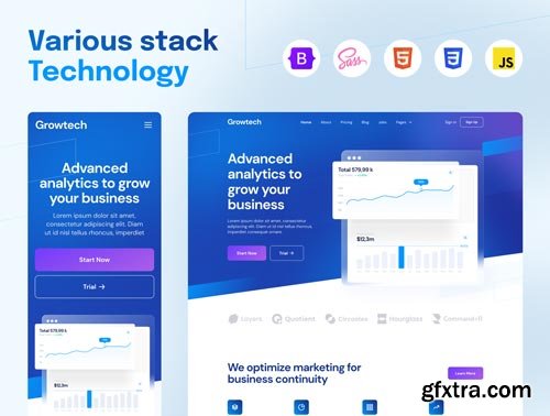 Growtech - Tech  SaaS Ui8.net